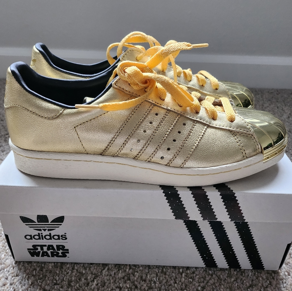 Adidas x Star Wars Gold Shoes